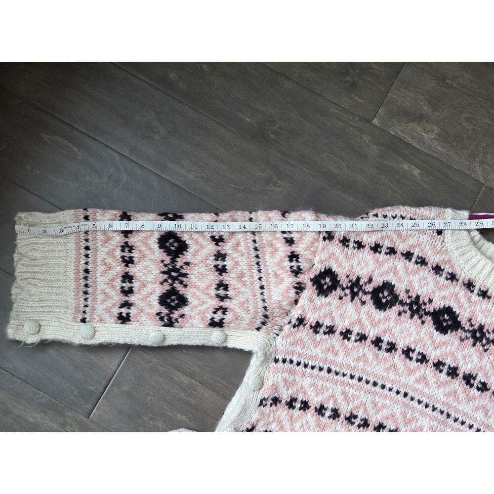 Zara Cream and Black Patterned Sweater - Picture 11 of 11